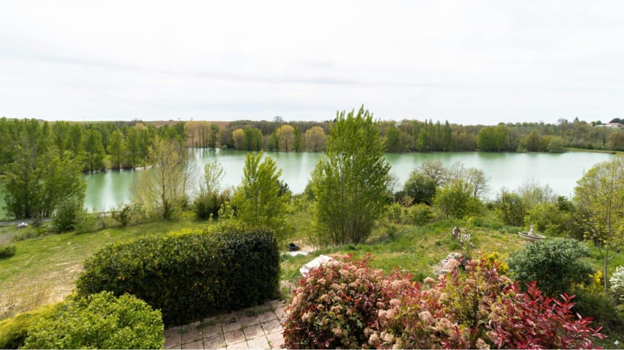 La Decouverte, Jacuzzi, Sauna, Et Terrasse Avec Vue Sur Lac A La Campagne Entre Toulouse Et Auch Catonvielle Exterior photo